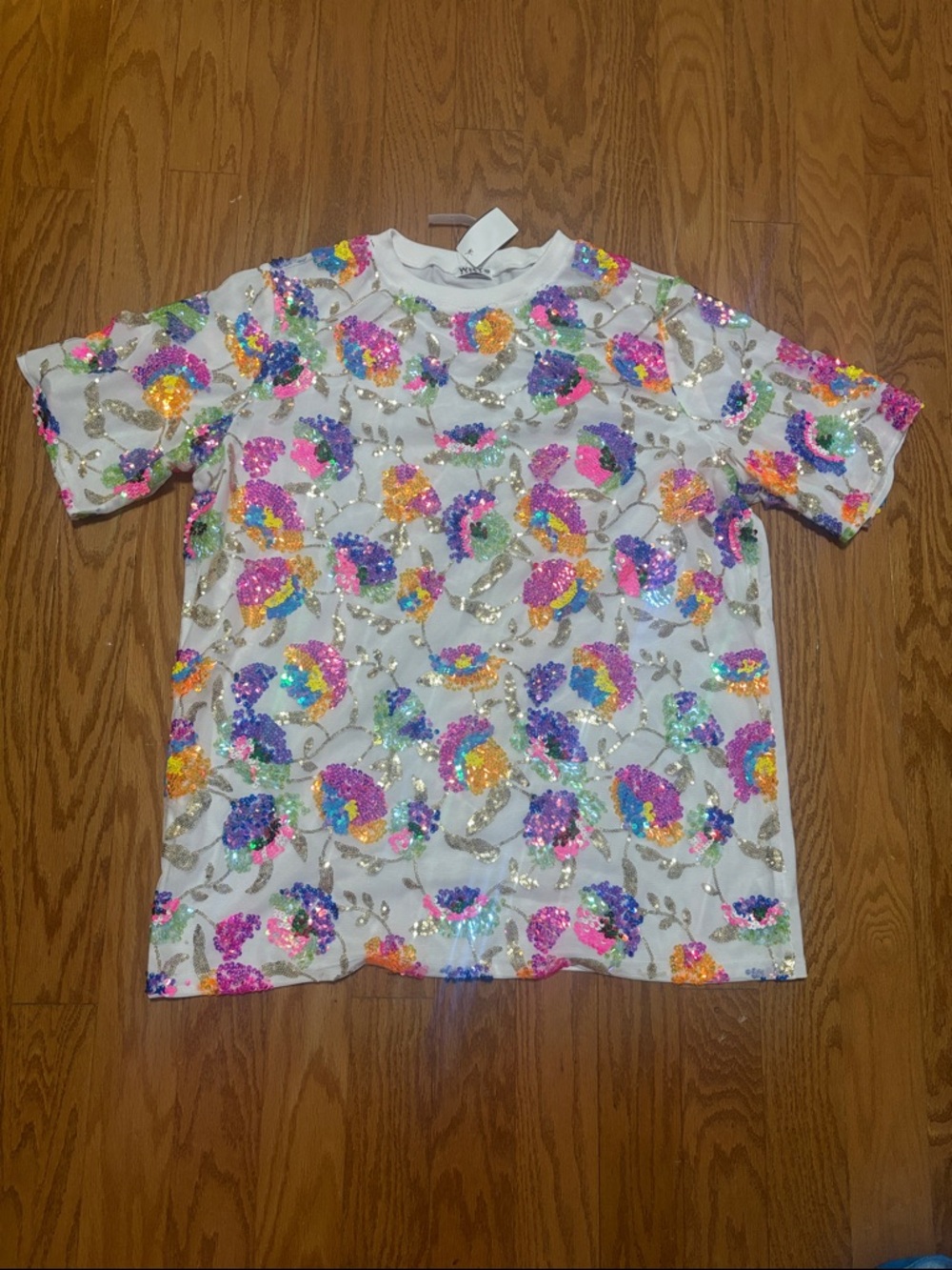 Why Dress Sequin Floral Top or Dress